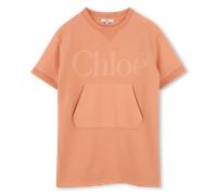 Chloe - Robe À Manches Courtes - Peach - Fille - 8 Ans
