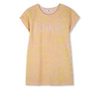 Chloe - Robe À Manches Courtes - Rose Jaune - Fille - 5 Ans