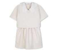 Chloe - Robe Manches Courtes - Ecru Chine - Fille - 5 Ans