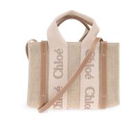 Chloé - Sac à bandoulière Woody Mini - Femme - Sacs - Beige - Taille: ONE Size