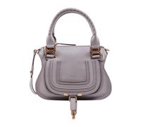 Chloé - Sac à main en cuir gris Marcie Small - Femme - Sacs - Gris - Taille: ONE Size
