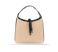 Chloé - Sac bandoulière en osier avec garniture en cuir - Femme - Sacs - Beige - Taille: ONE Size