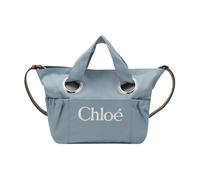 Chloé - Sac Cabas Logo Brodé - Femme - Sacs - Bleu - Taille: ONE Size