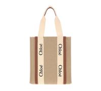 Chloé - Sac cabas Woody avec logo brodé - Femme - Sacs - Brun - Taille: ONE Size
