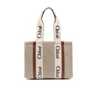 Chloé - Grand Cabas Woody - Femme - Sacs - Blanc - Taille: ONE Size