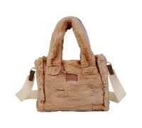 Chloé - Sac fourre-tout à logo en fausse fourrure - unisex - Sacs - Brun - Taille: ONE Size