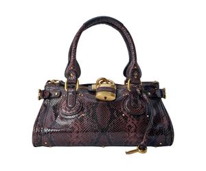 Chloé - Sac porté épaule Paddington effet python embossé - Femme - Sacs - Multicolore - Taille: ONE Size
