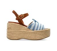 Chloé - Sandales compensées Isla - Femme - Chaussures - Bleu - Taille: 40 EU