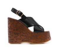 Chloé - Sandales compensées Maxime - Femme - Chaussures - Noir - Taille: 40 EU