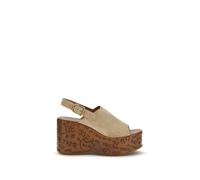 Chloé - Sandales compensées Maxime - Femme - Chaussures - Beige - Taille: 40 EU