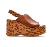 Chloé - Sandales compensées Maxime - Femme - Chaussures - Brun - Taille: 41 EU