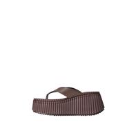 Chloé - Sandales compensées Nama - Femme - Chaussures - Brun - Taille: 40 EU