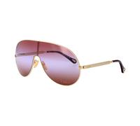Chloé - Shield Lunettes de soleil - Femme - Accessoires - Jaune - Taille: ONE Size