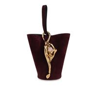 Chloé - Small Eden Treasures Wristlet Bucket Bag - Femme - Sacs - Rouge - Taille: ONE Size