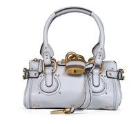 Chloé - Small Leather Paddington Bag - Femme - Sacs - Bleu - Taille: ONE Size