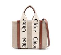 Chloé - Small Woody Tote - Femme - Sacs - Blanc - Taille: ONE Size