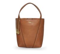 Chloé - Spin Small Leather Tote - Femme - Sacs - Brun - Taille: ONE Size