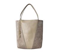 Chloé - Spin Suede Tote Bag - Femme - Sacs - Beige - Taille: ONE Size