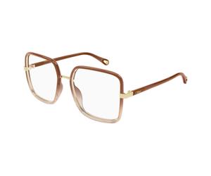 Chloé - Square Optical Frame - unisex - Accessoires - Brun - Taille: 55 MM