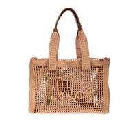 Chloé, Femme, Sacs, Brun, Taille: ONE Size East-West Summer Banana Raffia Tote Bag