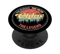 Chloe The Woman The Myth The Legend Nom personnalisé PopSockets PopGrip Adhésif