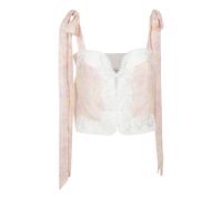 Chloé - Top court à nouettes - Femme - Tops - Rose - Taille: 38 FR