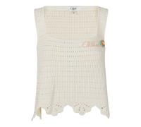 Chloé - Top court sans manches en crochet - Femme - Tops - Blanc - Taille: 36 FR