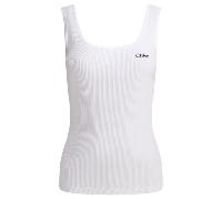 Chloé top femme blanc en coton - L
