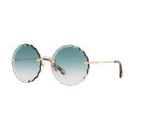Chloé Unisex Sunglass CH0047S - Couleur du Monture: Brun, Couleur de Lentille: Dégradé Bleu