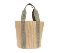 Chloé - Woody Large Shopper Bag - Femme - Sacs - Beige - Taille: ONE Size
