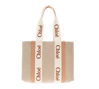Chloé - Woody Medium sac shopper - Femme - Sacs - Beige - Taille: ONE Size