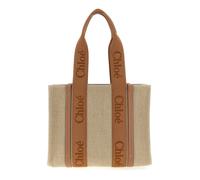 Chloé - Woody Medium Shopping Bag - Femme - Sacs - Brun - Taille: ONE Size