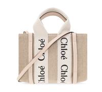 Chloé - Woody Mini sac shopper - Femme - Sacs - Beige - Taille: ONE Size