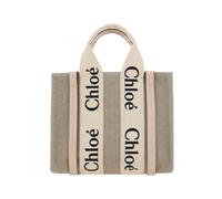 Chloé - Woody Petit Cabas - Femme - Sacs - Gris - Taille: ONE Size