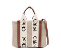 Chloé - Woody Small Tote Bag - Femme - Sacs - Blanc - Taille: ONE Size
