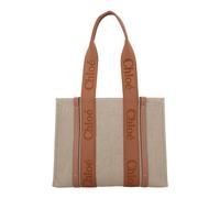 Chloé - Woody Medium Shopper Bag - Femme - Sacs - Beige - Taille: ONE Size