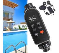 Chlorateur Au Sel, SystèMe De Chloration d'eau SaléE, SystèMe D'éLectrolyse Au Sel, avec Affichage De La Salinité, pour Piscines CreuséEs. LC500A