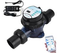 Chlorateur de piscine, système de chloration au sel, générateur de chlore au sel 2/4/6/8/10g/h, avec autonettoyage et contrôle app, sortie réglable de 25 à 100%, pour piscines jusqu'à 10-50m³,6g/h