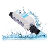 Chlorateur d'eau salée, 8 G/H, chlorateur d'eau salée pour piscine autonettoyante, chlore de sel, teneur en sel 2700-4500 PPM, système d'eau salée transparente peut être utilisé pour piscines de 50 m³
