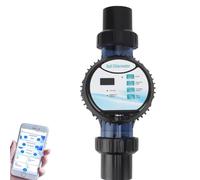 Chlorateur D'Eau SaléE Pour Piscine, GéNéRateur De Chlore Au Sel, Nettoyage Automatique, ContrôLe Par Application + Alarme De Faible Teneur En Sel, Traitement De L'Eau Du Spa De Piscine 2g/h