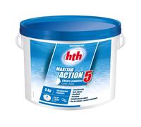 Chlore 5 actions en galets Maxitab 5 kg - HTH