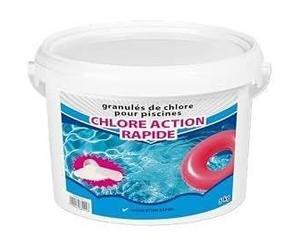 Chlore choc - BSI - Dissolution rapide - Désinfection de l'eau - Spécial bactéries - Idéal pour piscine et spa - Granulé - 5kg
