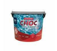 Chlore choc, granulés, seau de 5KG, EDG, pour stabilisation du PH - AQUALUX -