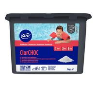 Chlore choc - GRE - Granulés - 1 Kg - Traitement rapide - Désinfection piscine