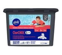 Gre – Chlore choc pastilles GRE 76074NB – Sans acide borique – Pastilles 30 g – 1 kg