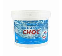 Chlore Choc Multi Actions Piscine Double Effet - EDG - Galets 250g - Seau 3 kg