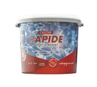 Chlore rapide, pastilles 20G, seau de 5KG, EDG, pour stabilisation du PH - AQUALUX - 200015