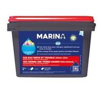 Chlore choc sachets hydrosolubles SOS eau verte et trouble 2 kg - Marina Blanc G