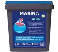 Chlore multifonction galets pour piscine jusqu'à 15 m³ 4,32 kg - Marina