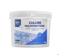Chlore Multifonctions Piscine - EDG - Galets - Seau 5 kg - Traitement Lent Longue Durée